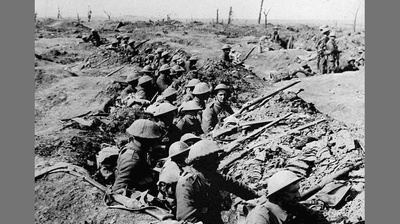 British Troops in Trenches WW1