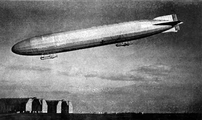 German Zeppelin raid on Britain