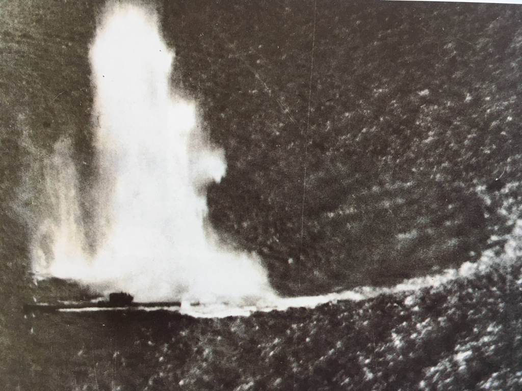 German U-Boat under attack